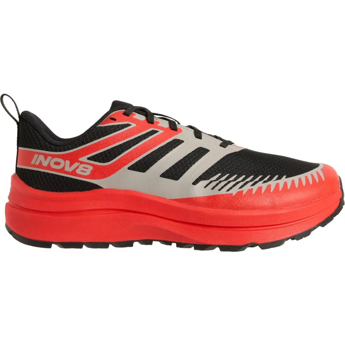 inov-8 shoes - Black Light Grey Red 7
