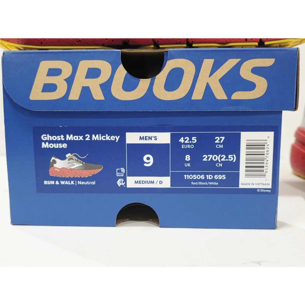 Brooks shoes - Ghost Max 2 Mickey Mouse - 110506 1D 695 - Multicolor (UPC: 195394706246) 0