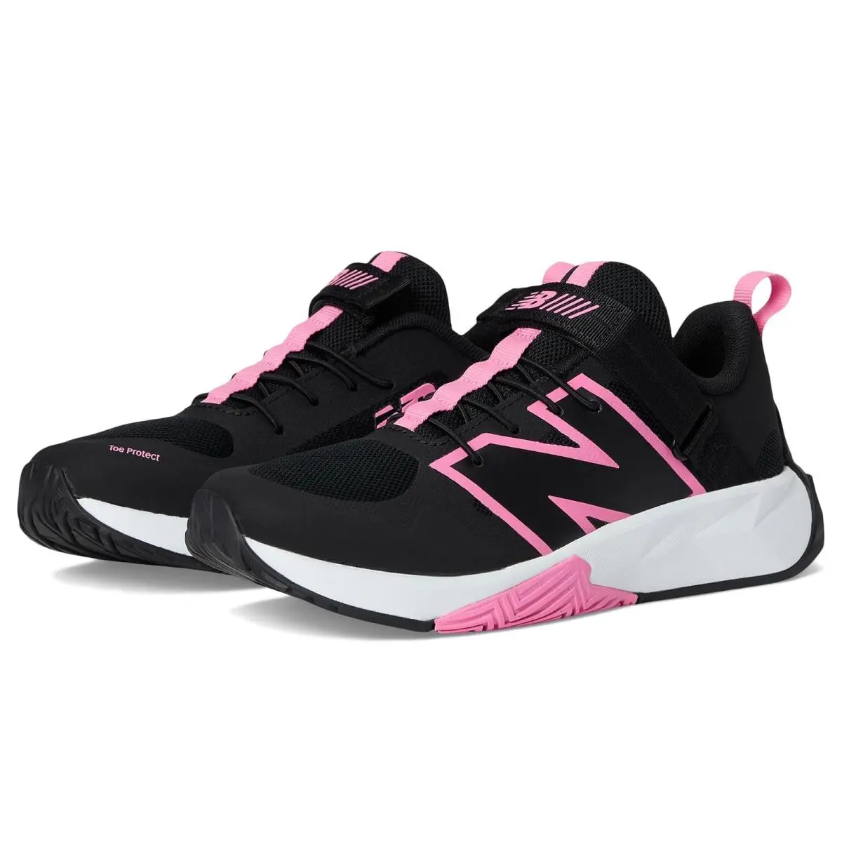 New Balance shoes - Black/Signal Pink/White 6