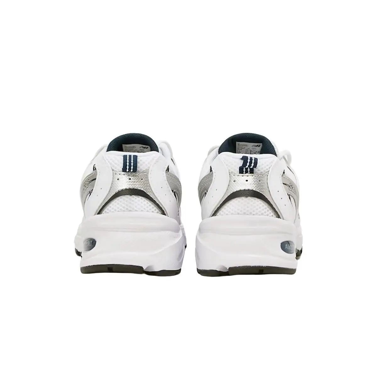 New Balance shoes - White/Natural Indigo/Silver Metallic 2