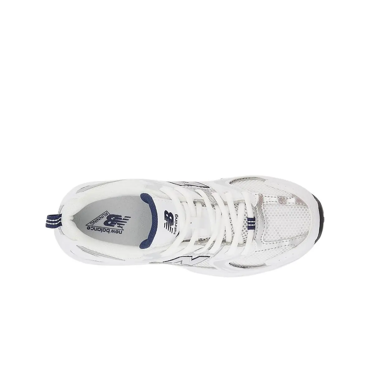 New Balance shoes - White/Natural Indigo/Silver Metallic 3