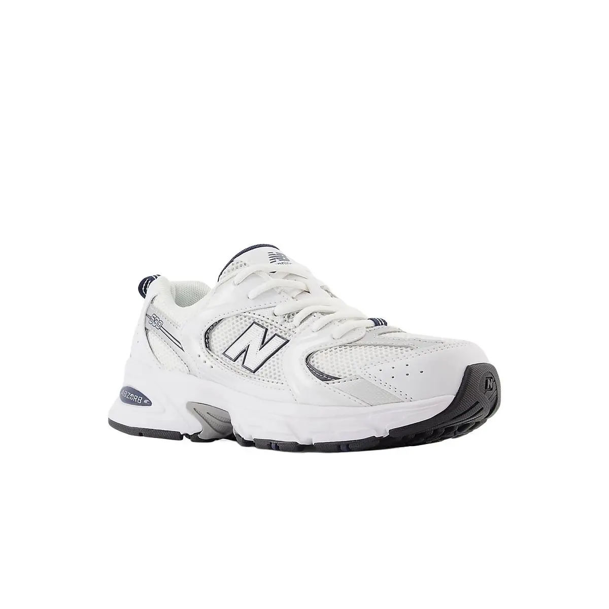 New Balance shoes - White/Natural Indigo/Silver Metallic 6