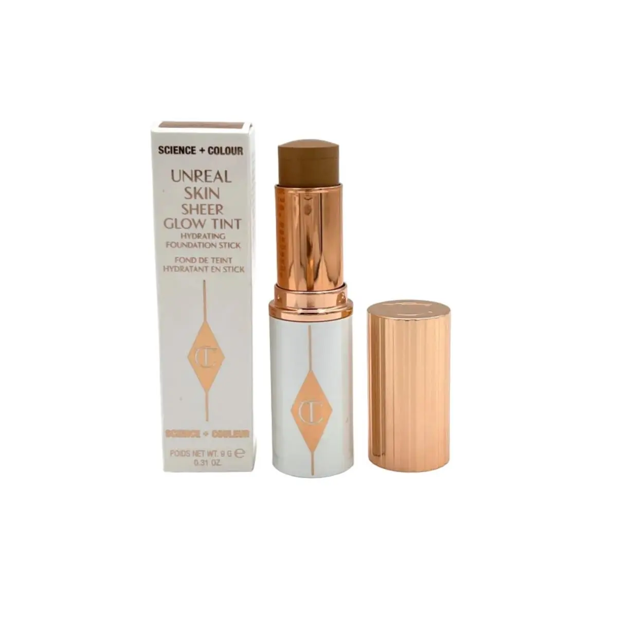 Unreal Skin Sheer Glow Stick 11 Tan Foundation Full Size by Charlotte Tilbury