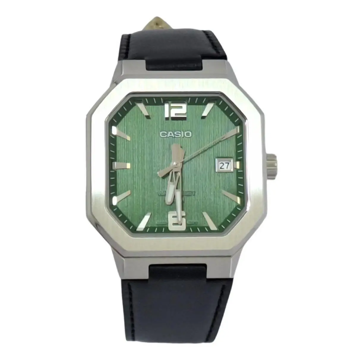 MTP‑B195 Series MTP-B195L-3AV Green Dial Analog 38 mm Men’s Watch by Casio