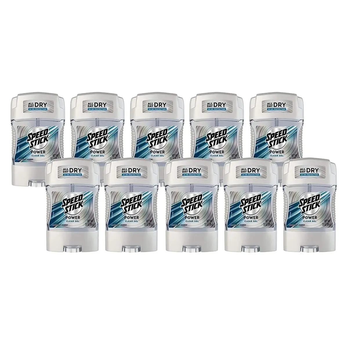 Speed Stick Anti-perspirant Deodorant Power Gel 3 Ounce Pack of 10 White