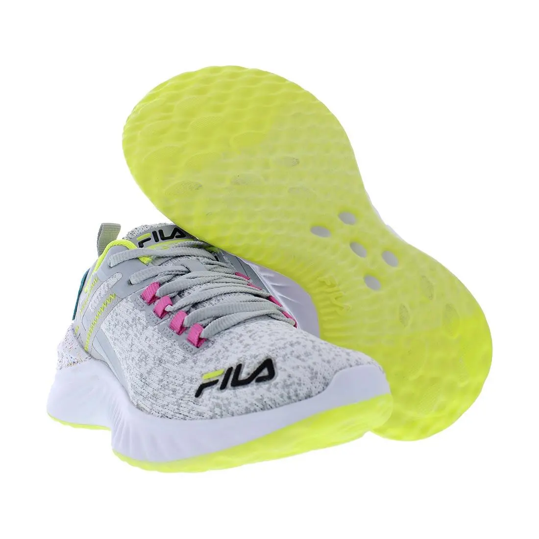 Fila shoes - Grey/Yellow/Pink, Main: Grey 4