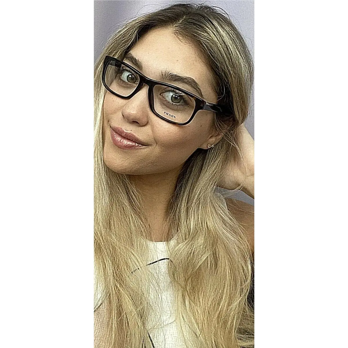 Prada VPR7P 54mm Tortoise Women`s Men`s Eyeglasses Frame Italy