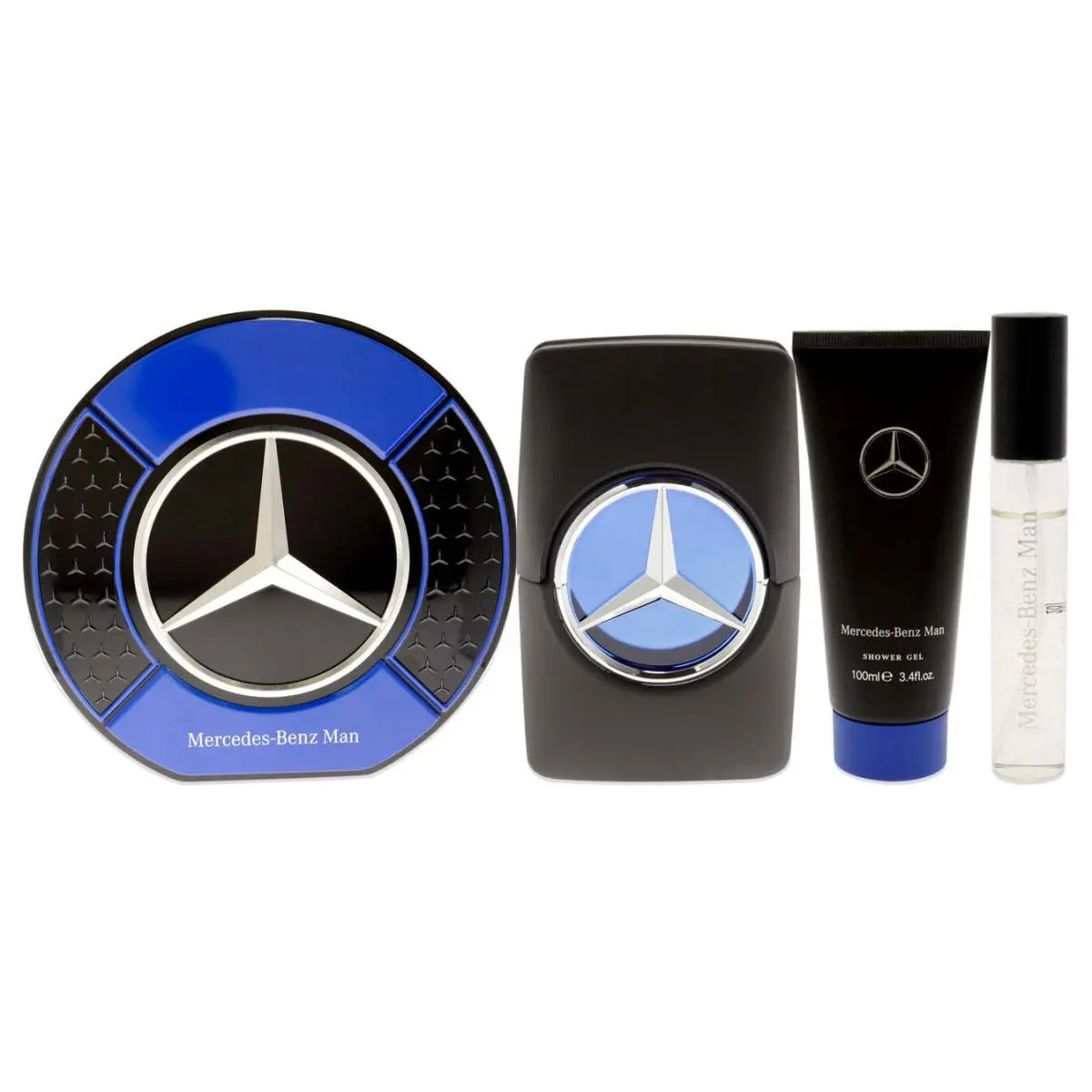 Mercedes-benz Man Gift Set Perfume Eau De Toilette 3.4oz and Shower Gel 3.4 Oz