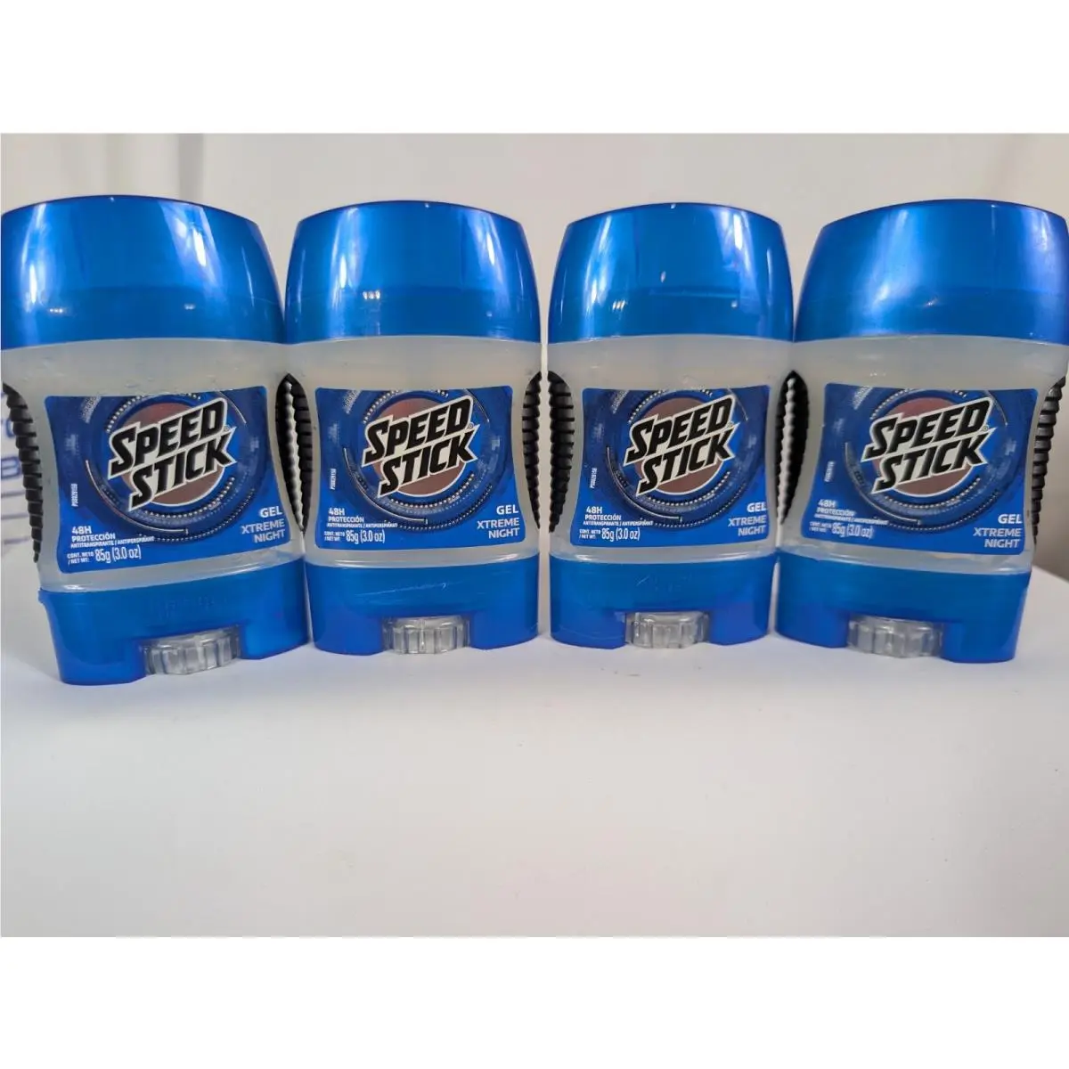 Lot Of 4 Speed ​​stick 24/7 Xtreme Night Gel Antiperspirant 85g 48 Hr