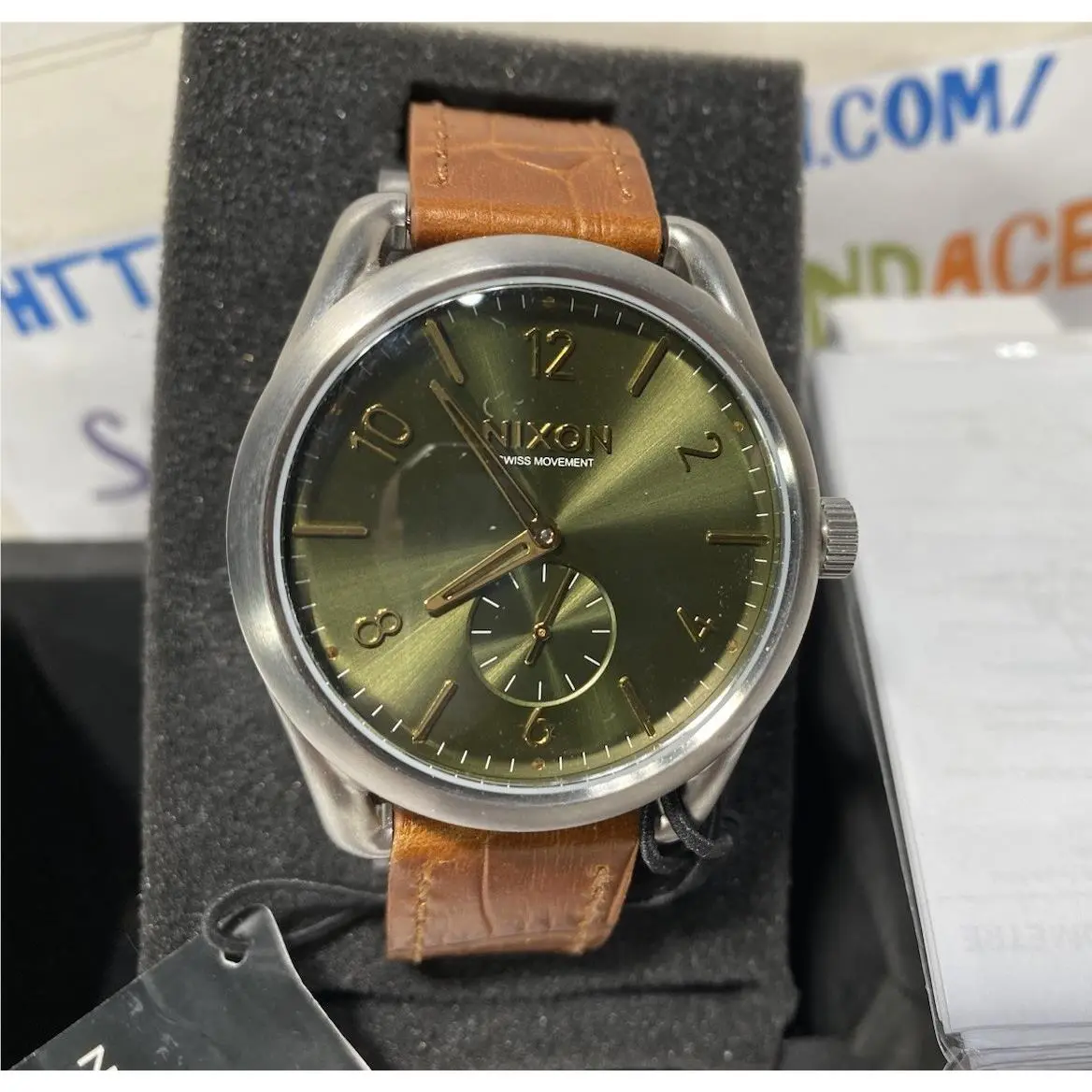 Men`s 38-20 Chrono All Gold Crystal Watch A404 1520-00 by Nixon