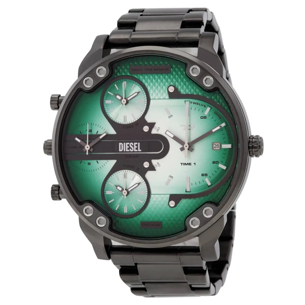 Diesel Mr. Daddy Slim Multi-movement Quartz Green Dial Men`s Watch DZ7488