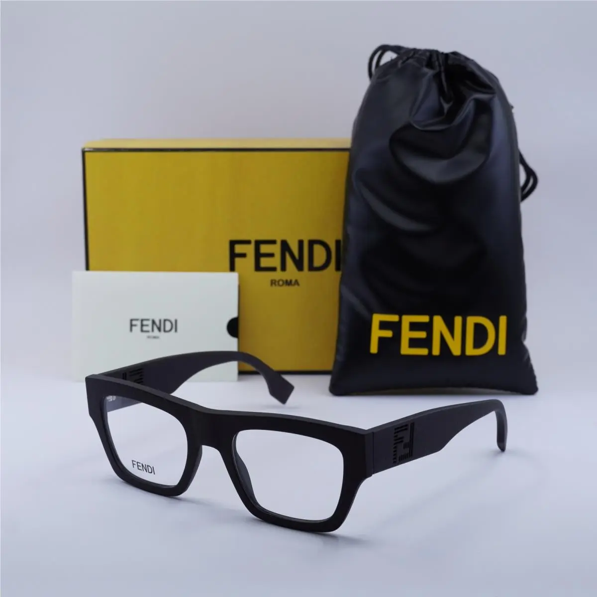 FE50069I 070 Matte Brown 51mm Eyeglasses by Fendi