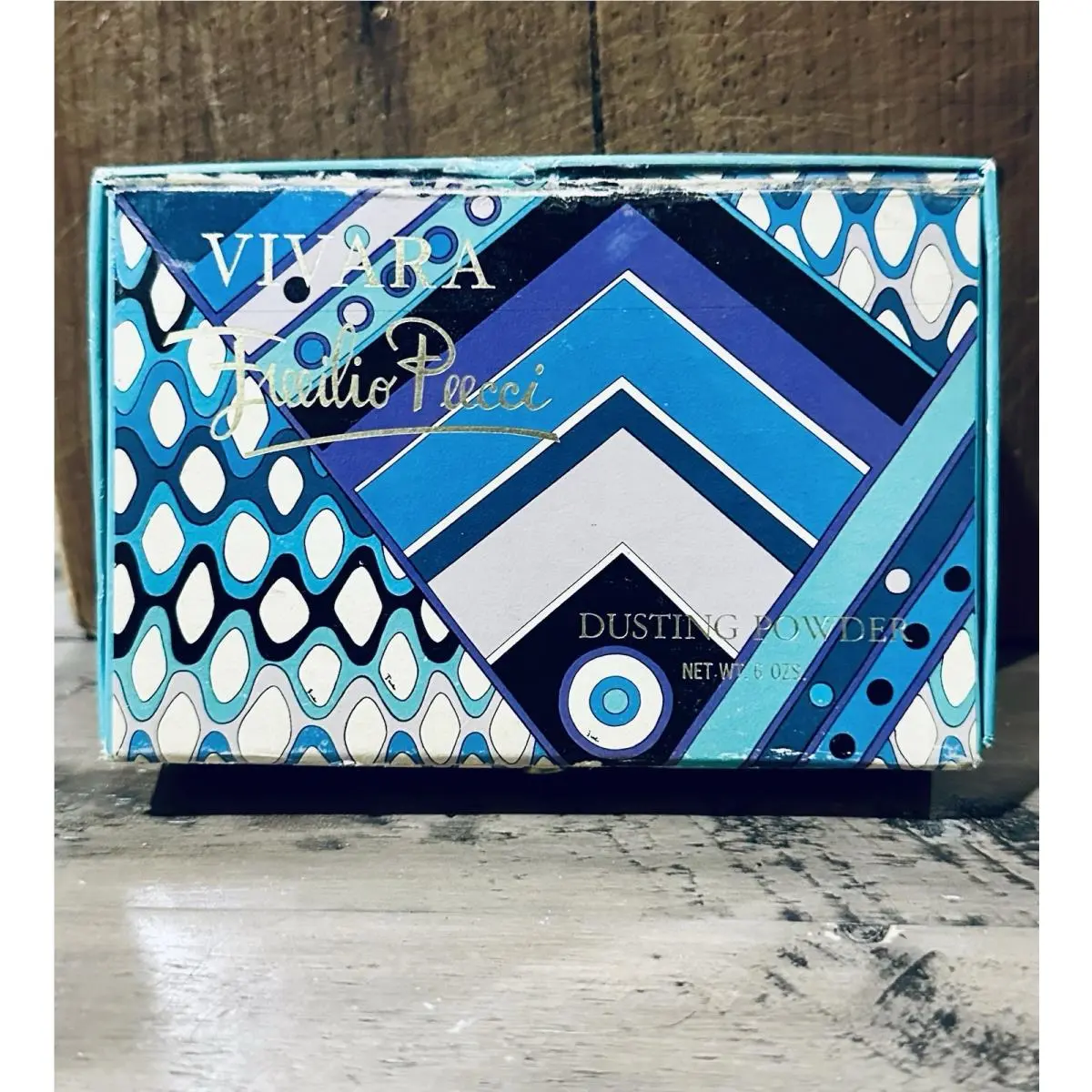 Vintage 1965 Emilio Pucci Vivara 6oz Dusting Powder W/puff Rare M140