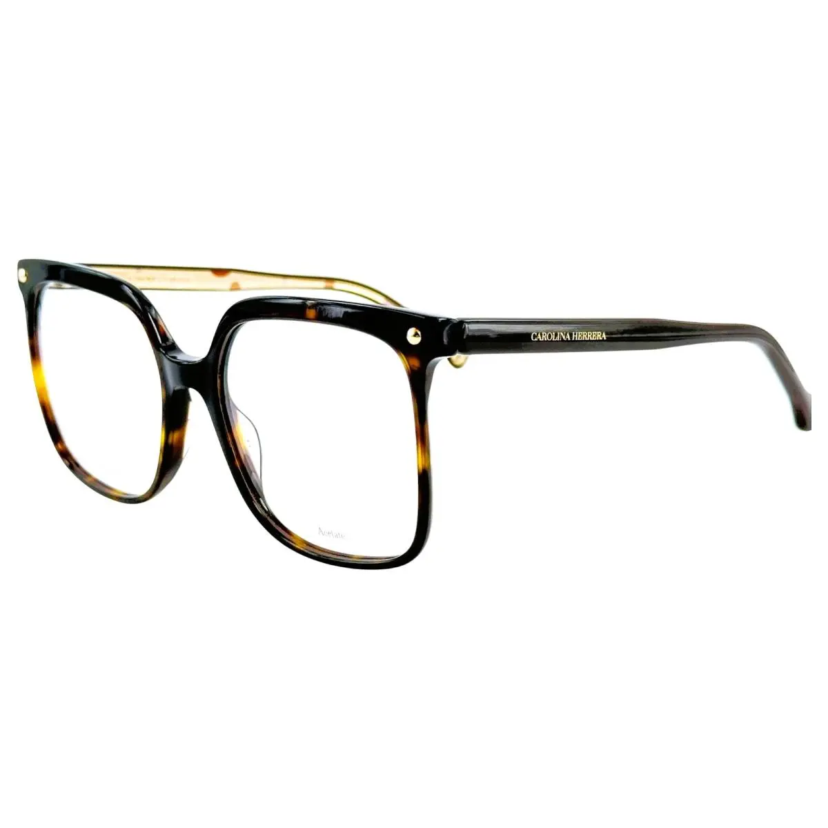 Carolina Herrera CH0011 Womens Plastic Eyeglass Frame 086 Havana 54-17 w Case