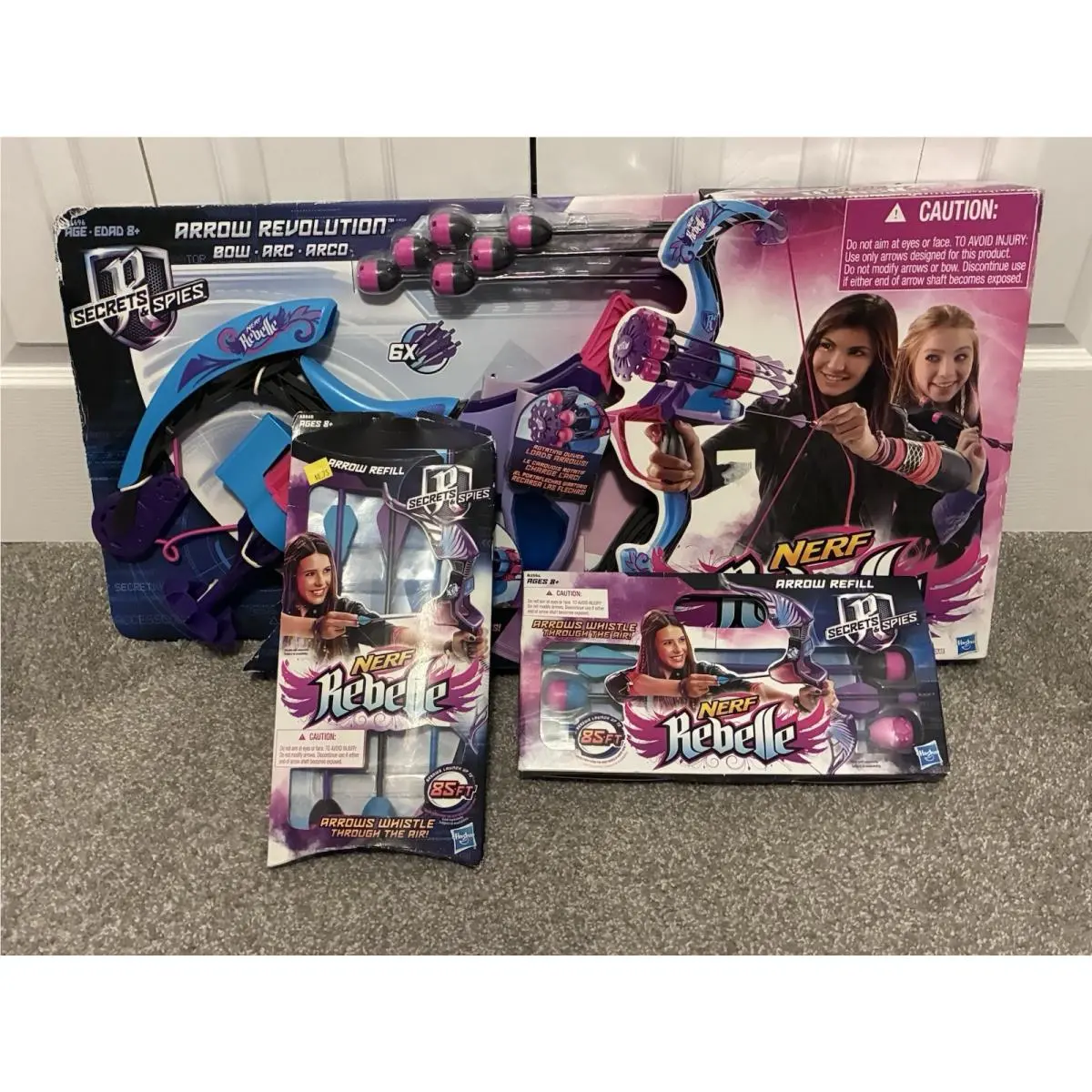 Nerf Rebelle Secrets and Spies Arrow Revolution Bow W/ Extra Arrows