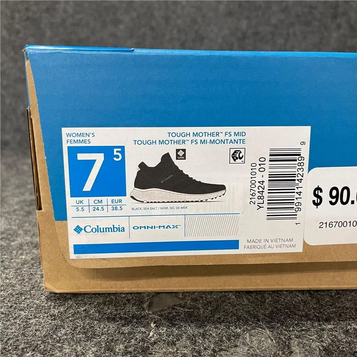 Columbia shoes - YL8424010 - YL8424-010 - Black (UPC: 199141423899) 5