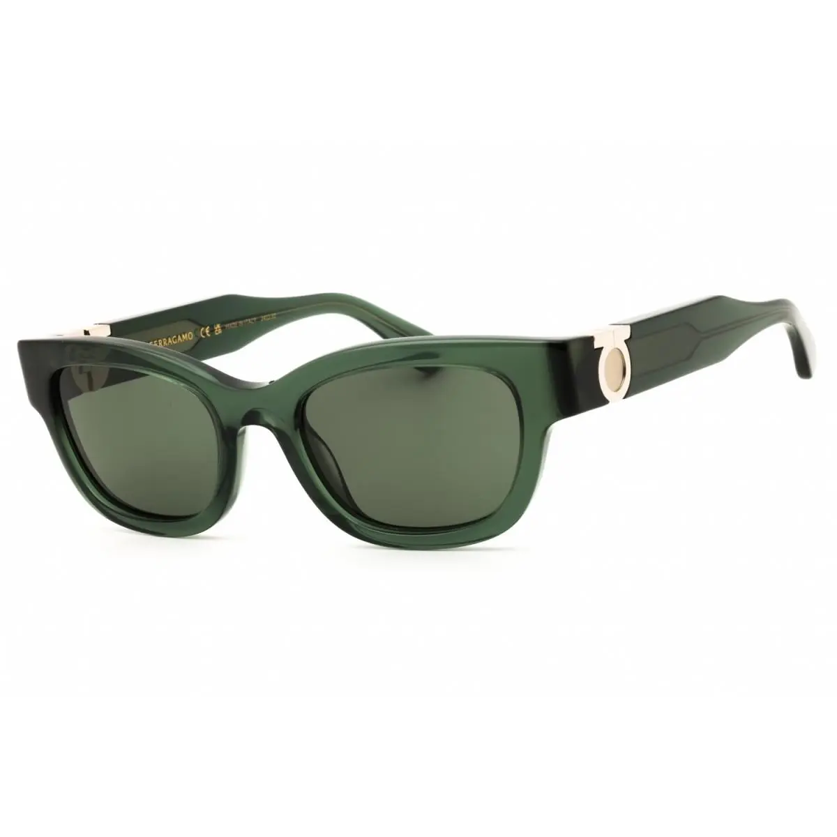 SF2067S 317 Transparent Green/green 52-20-140 Sunglasses by Salvatore Ferragamo