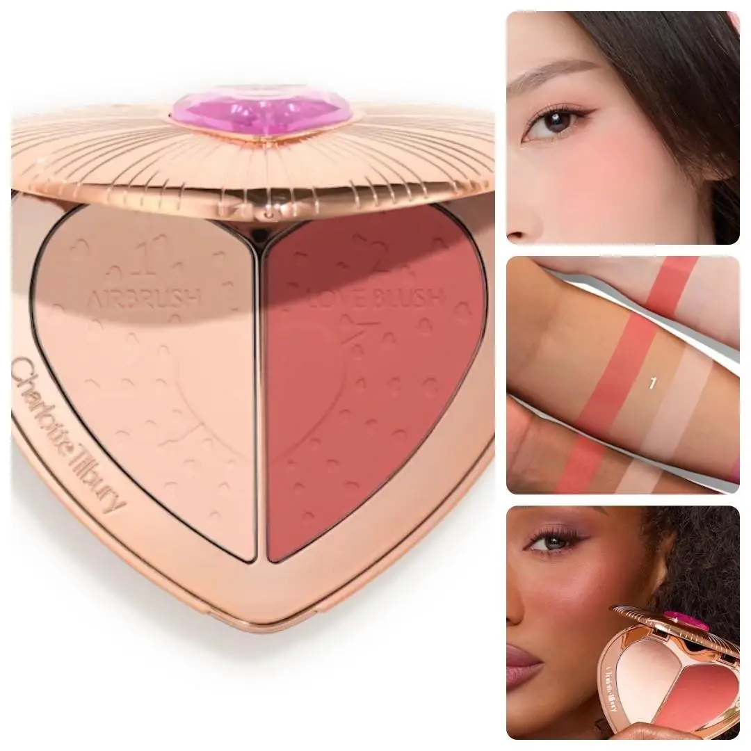 Charlotte Tilbury Flawless Peach Beauty Soulmates Brighten Blush Powder Palette
