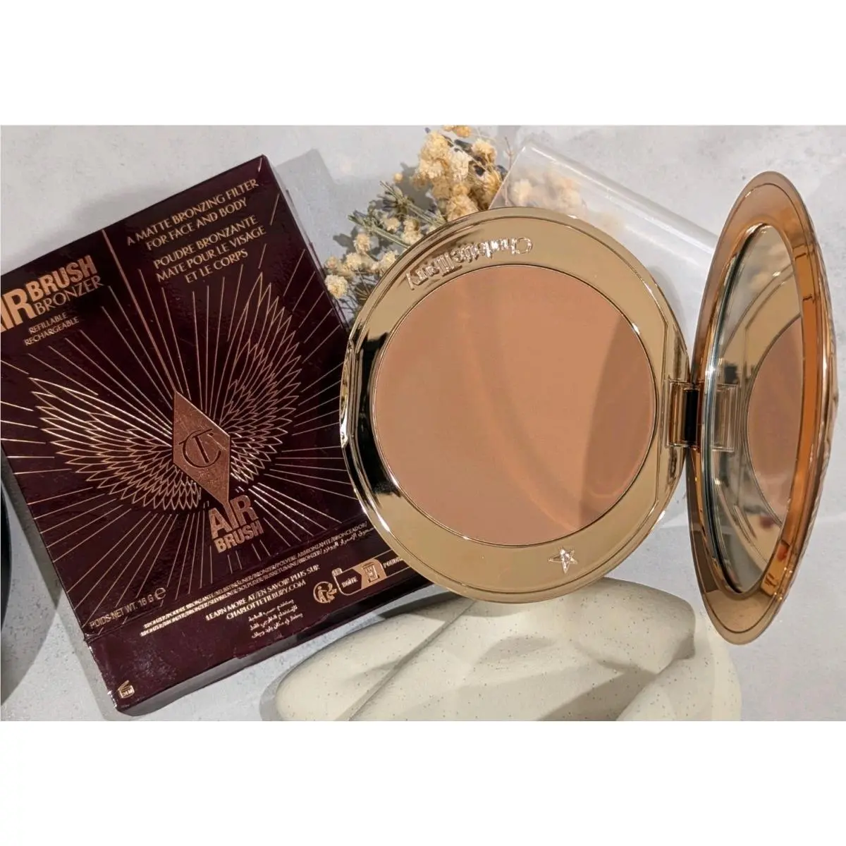 Charlotte Tilbury Airbrush Bronzer Matte Full Size 3 Tan