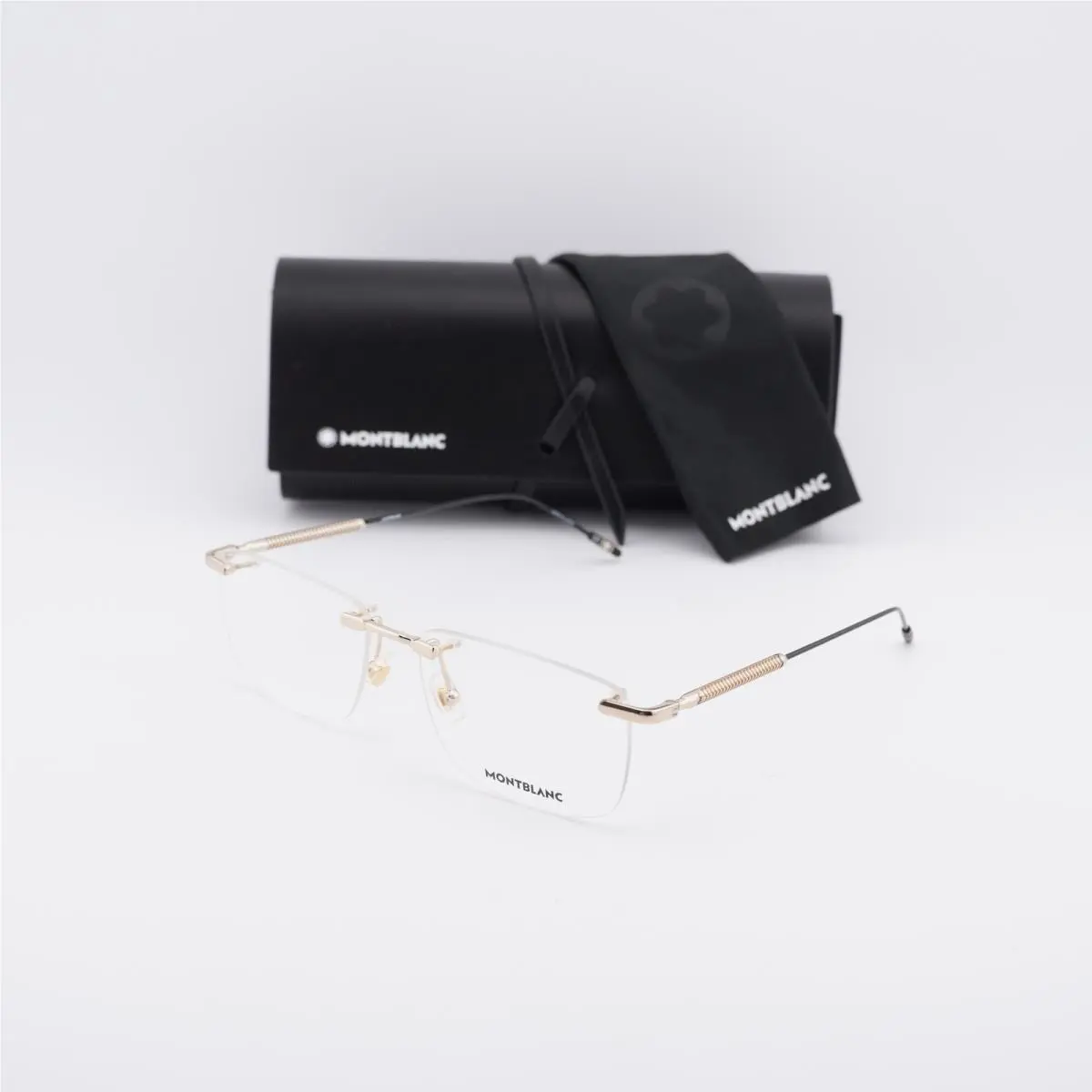Montblanc MB0049O 002 Gold 56mm Eyeglasses