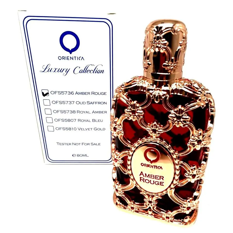Orientica Amber Rouge Unisex 2.7 oz 80 ml Eau De Parfum Spray Tester Bottle Cap