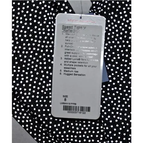 Lululemon clothing - Black & Reflective Silver 10