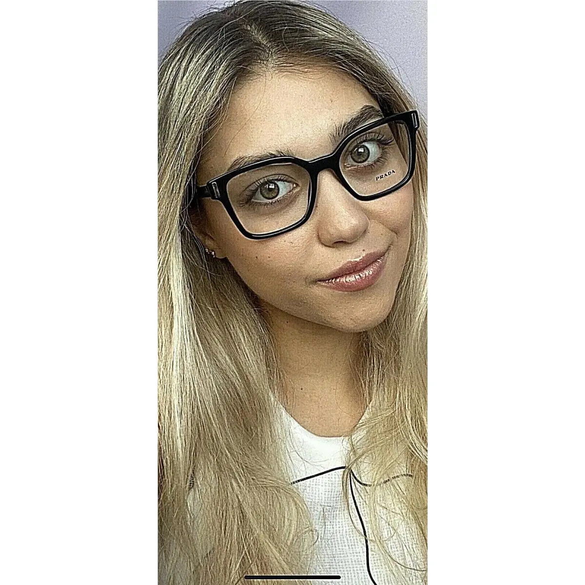 Prada Vpr 05T 1AB-1O1 50mm Black Women’s Eyeglasses Frame