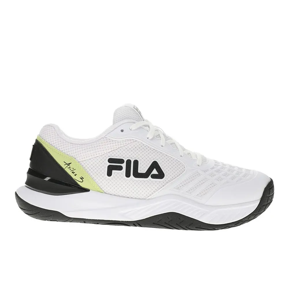 Fila Axilus 3 Lace Up Mens White Sneakers Casual Shoes 1TM01987-117