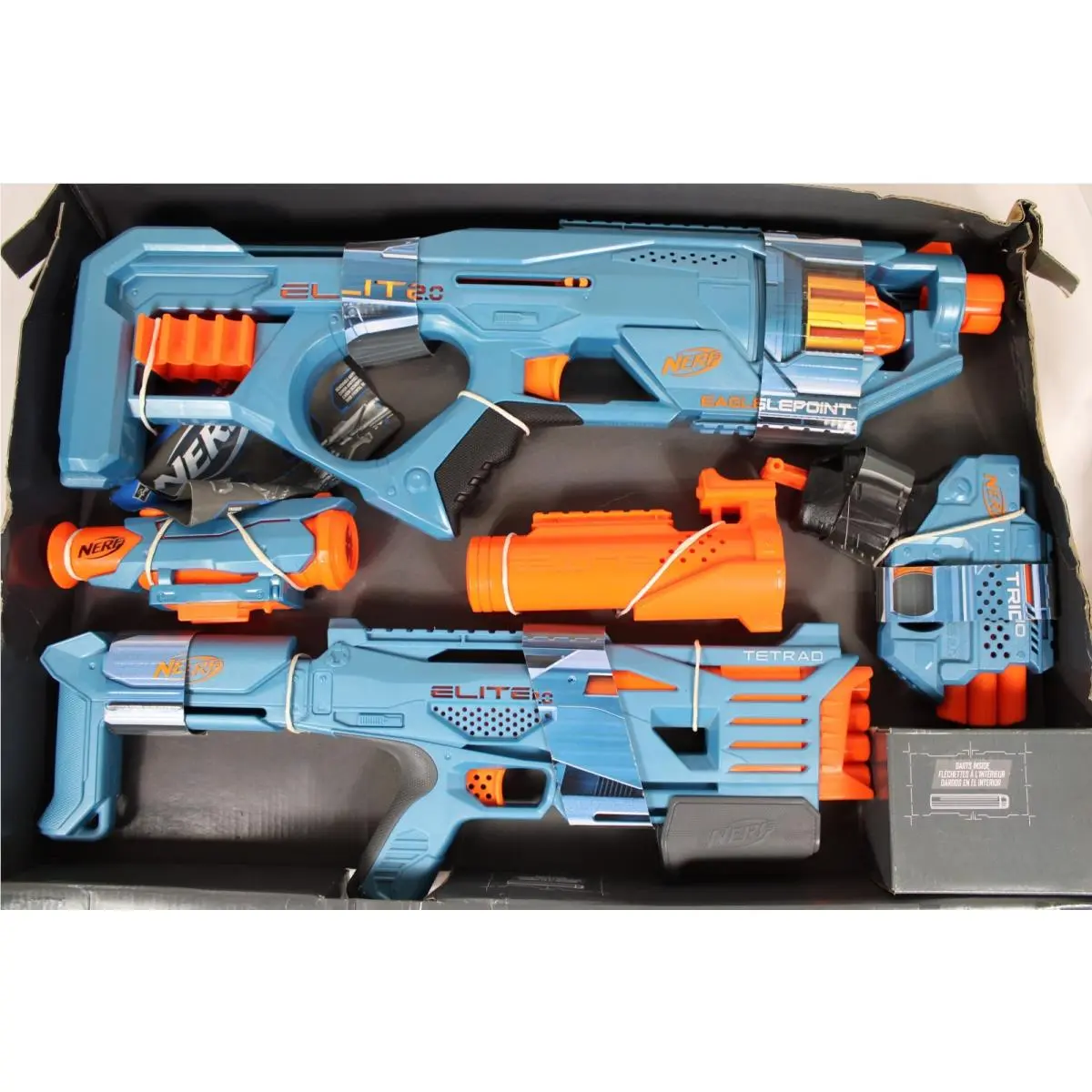 Hasbro Nerf Elite 2.0 Ultimate Blaster 3 Pack with 50 Darts
