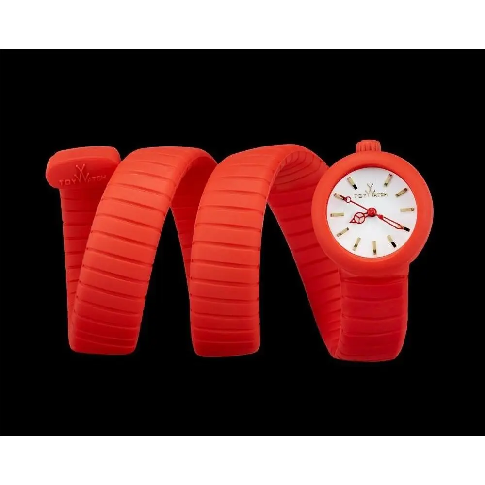 Toy Watch Women`s Red Silicone Toyviper 26mm Wrap Around Watch VP02RD 156690 by ToyWatch