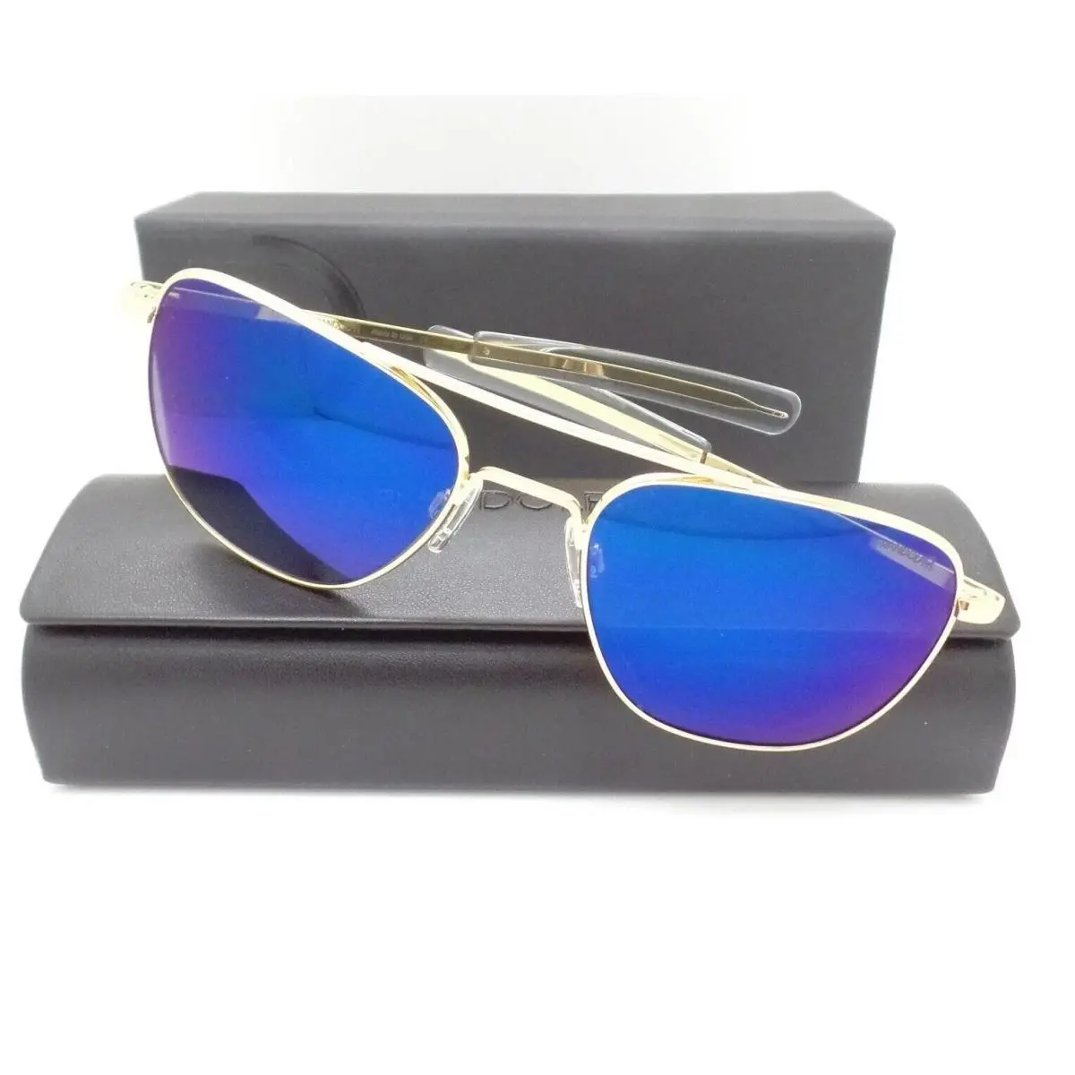Randolph Engineering Aviator 23k Gold Atlantic Blue Polarized Bayonet AF255 55MM