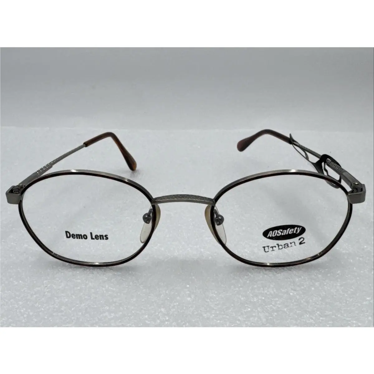 Vintage  AO Safety Urban 2 Demi Pewter Eyeglasses 51-20-140 by American Optical