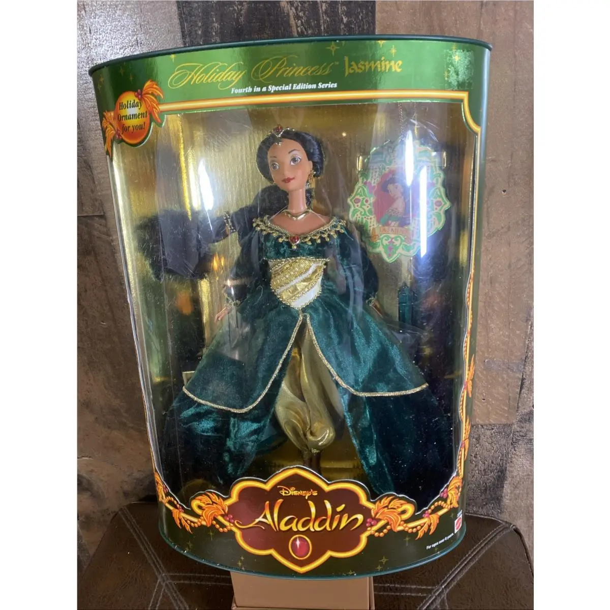 Vintage Disney Aladdin Holiday Princess Jasmine 1999 Mattel Barbie Doll Special