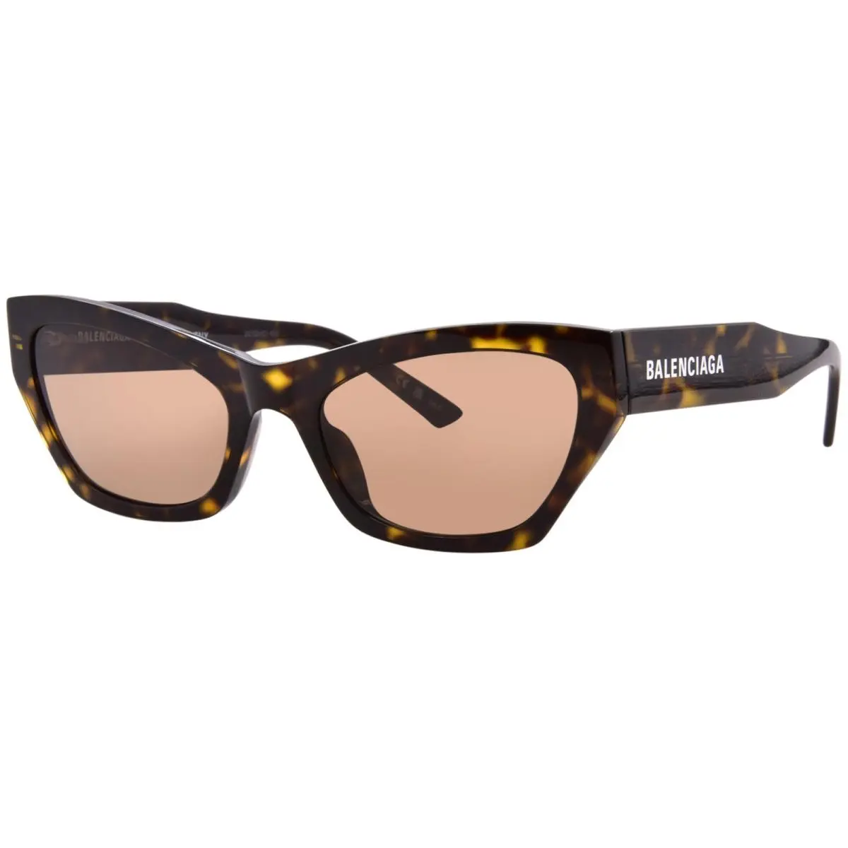 Balenciaga BB0447S 002 Sunglasses Women’s Havana/brown Cat Eye 56mm