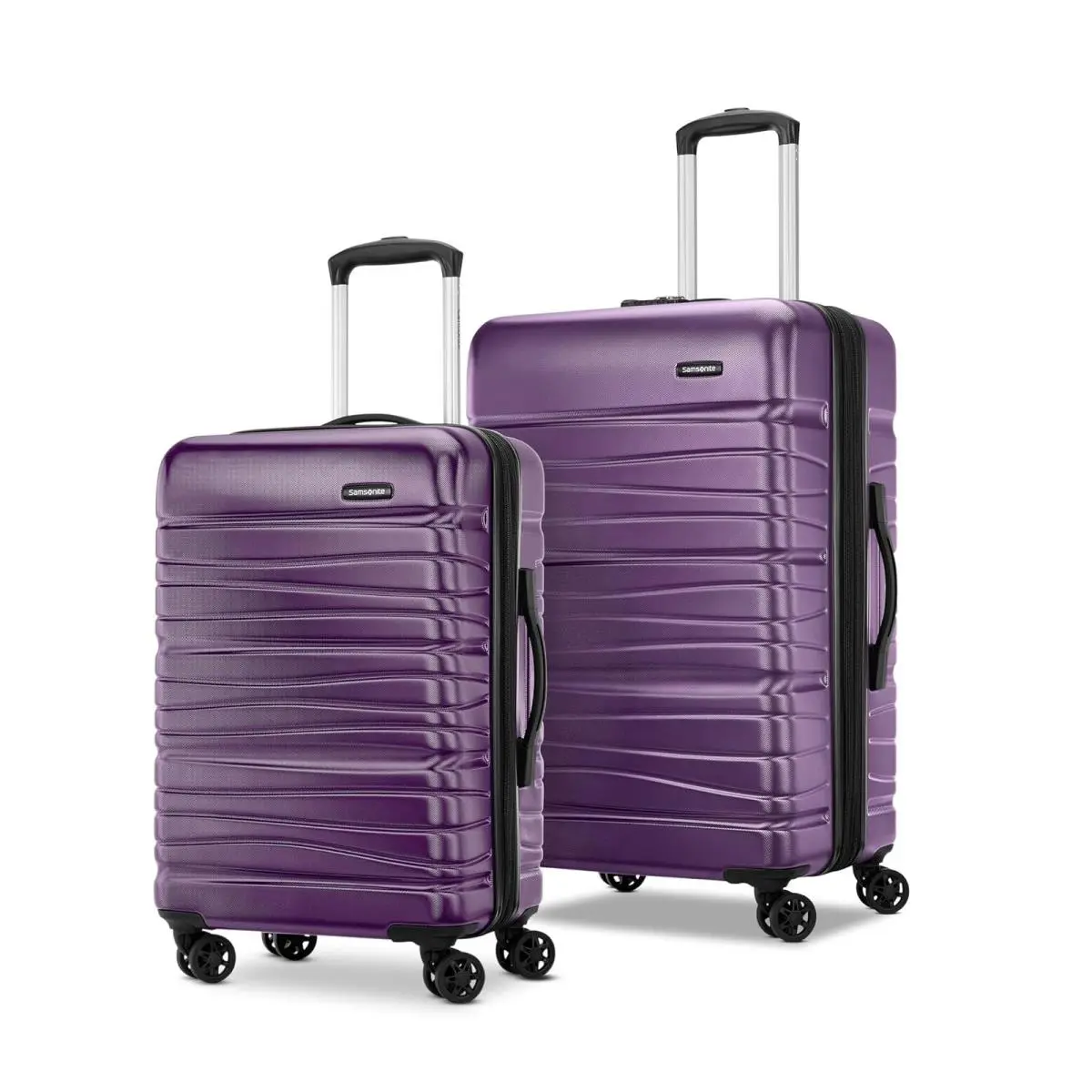 Samsonite Expandable Carry On 2 Piece Set Purple