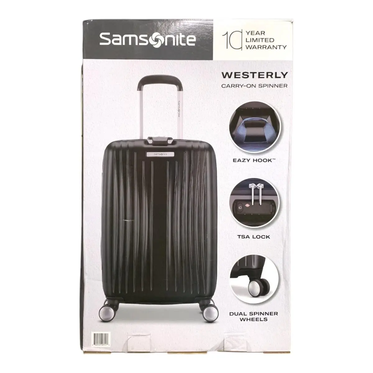 Samsonite Westerly 22 Hardside Carry-on Spinner Suitcase Basalt Black