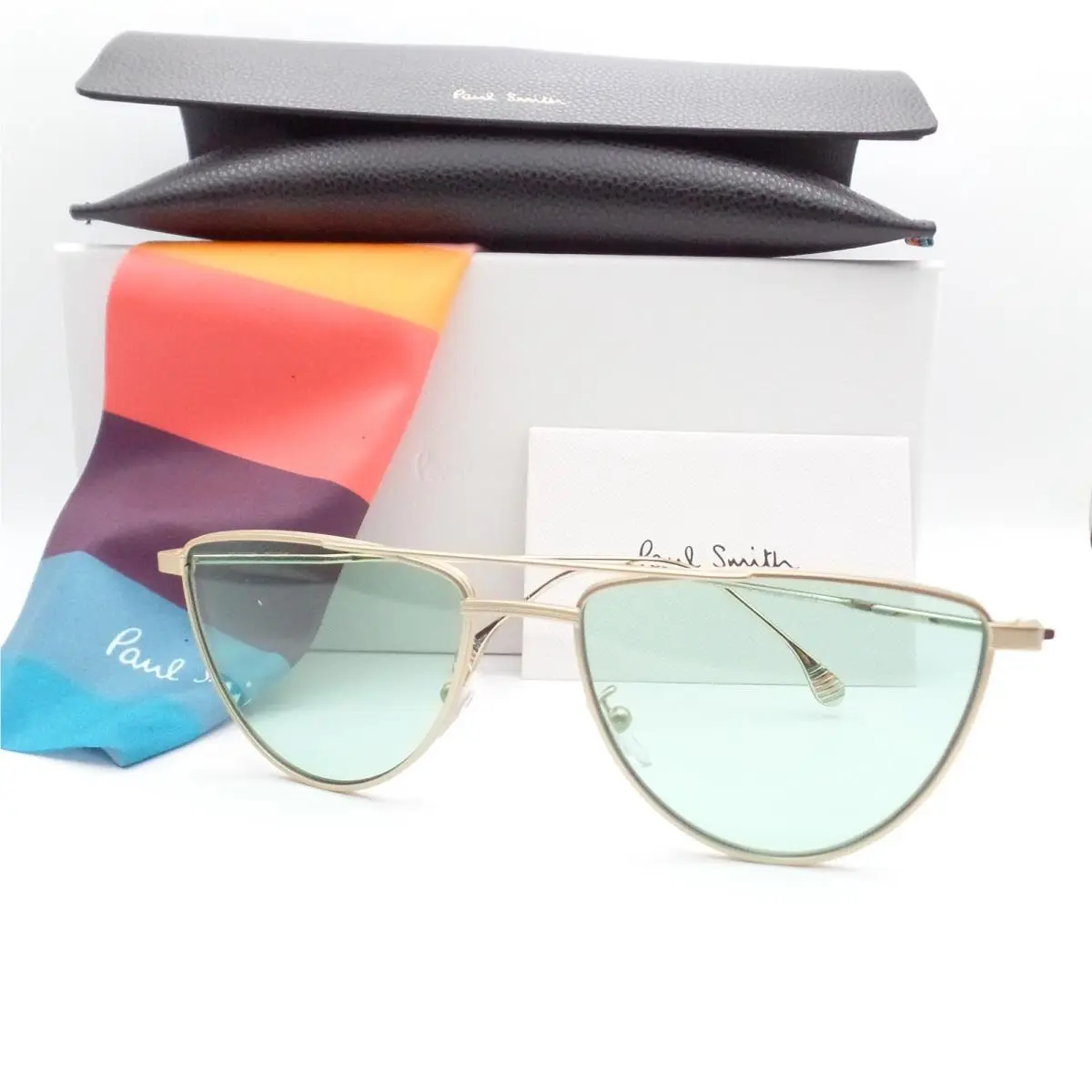 Paul Smith Garner Matte Gold 02 Green 56mm Sunglasses