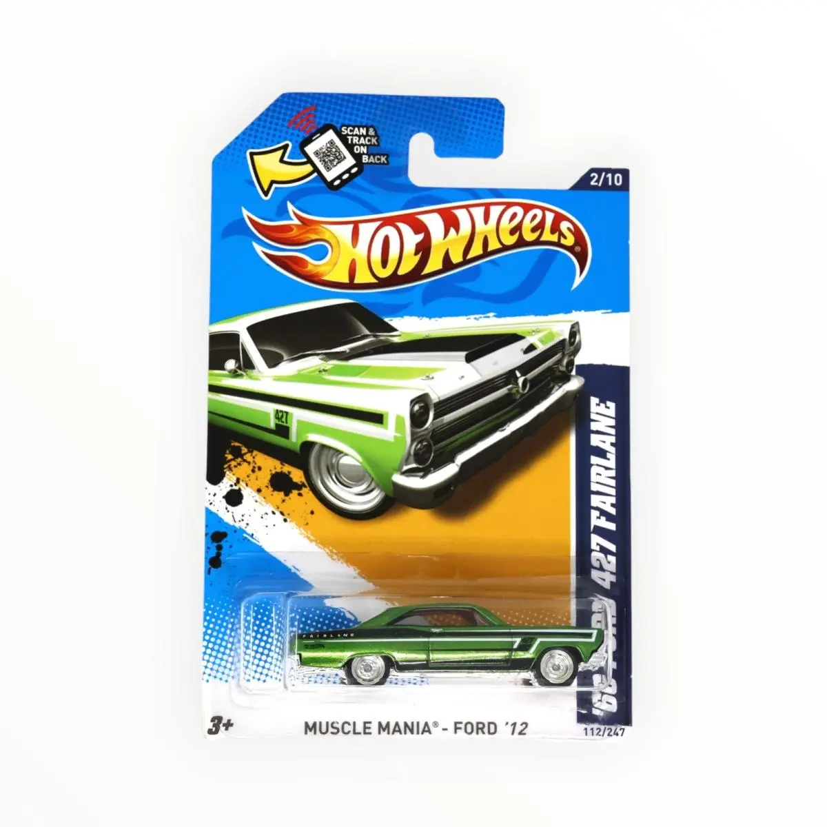 Hot Wheels `66 Ford 427 Fairlane 112/247 - Super Treasure Hunt - 2012 A