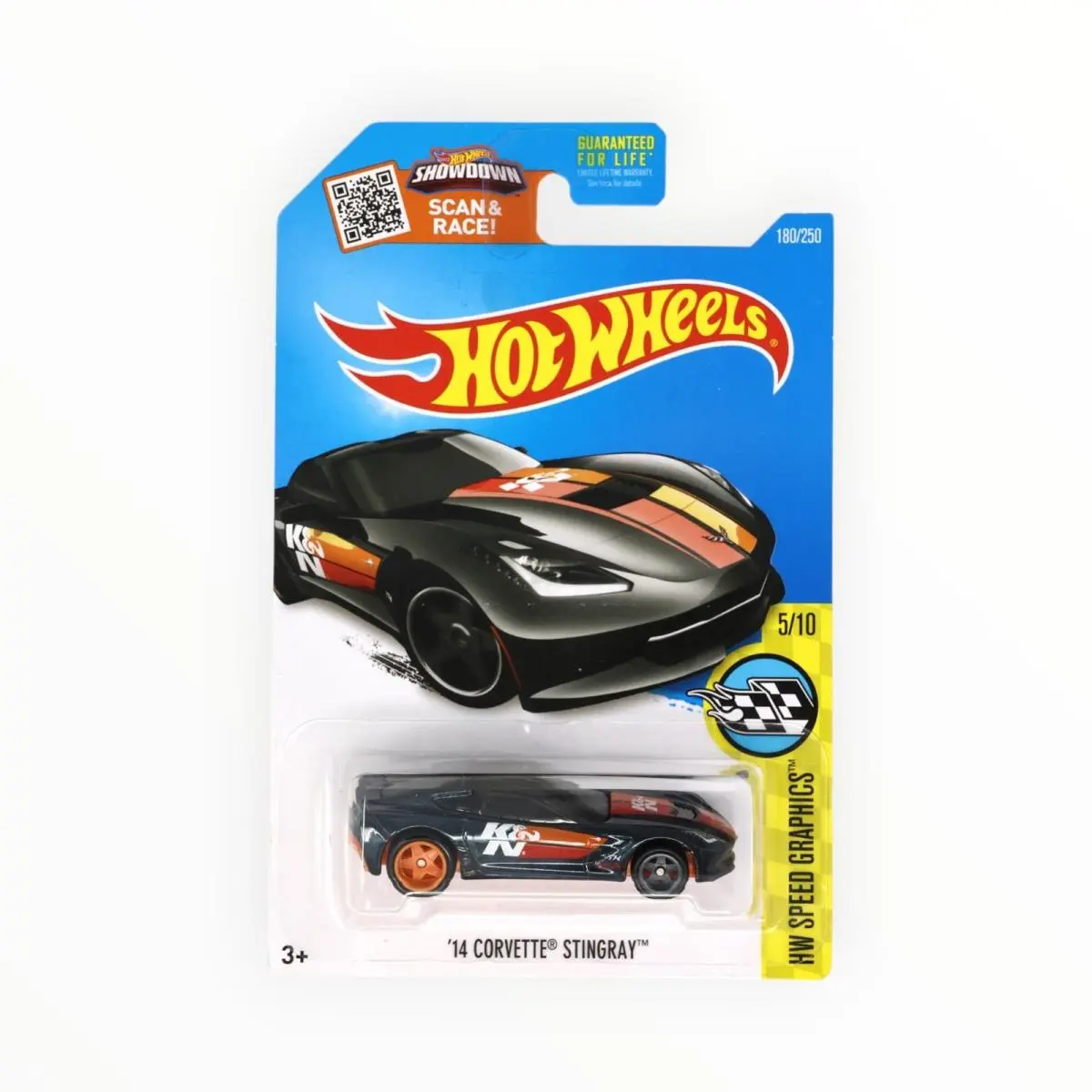 Hot Wheels `14 Corvette Stingray 180/250 - Super Treasure Hunt - 2016 A