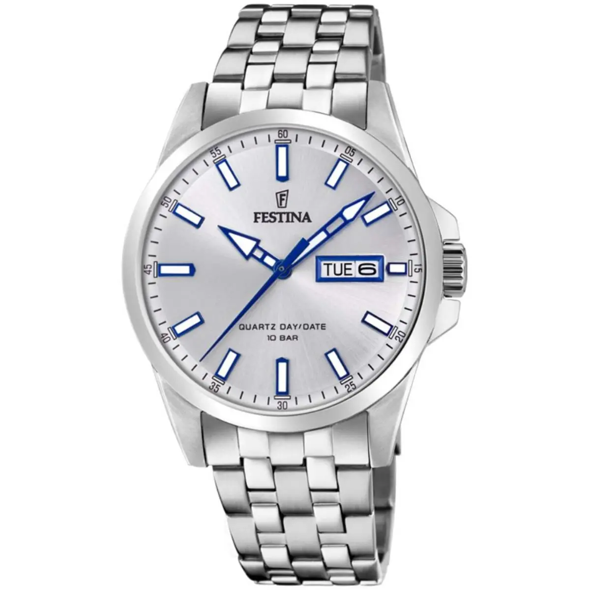 Festina Classic Silver / Stainless Steel Silver Dial Wristwatch F20357-1