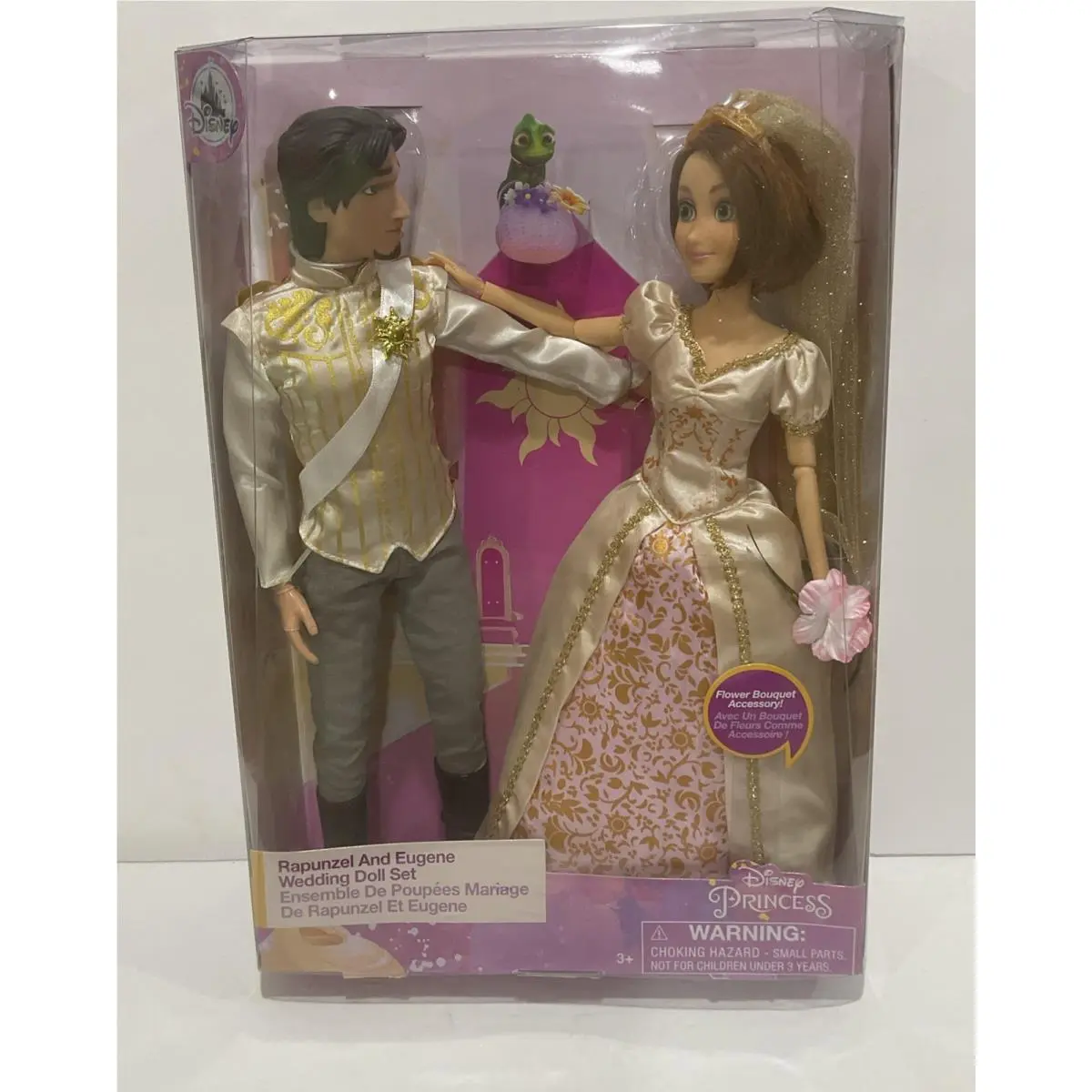 Disney Store Tangled Princess Rapunzel and Eugene Wedding Doll Set