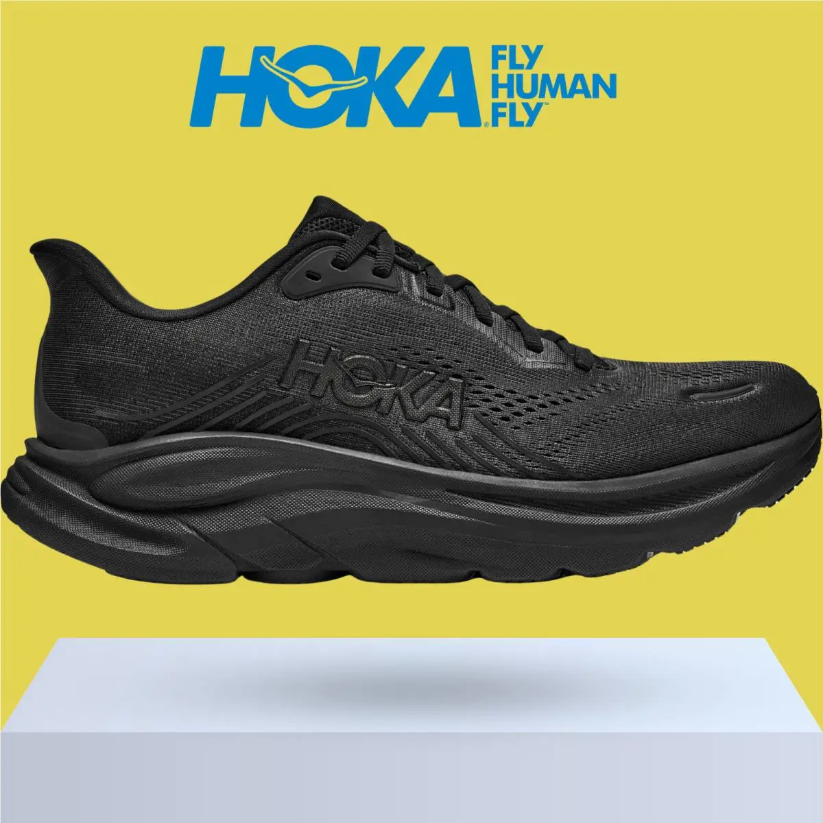 Hoka shoes - Hoka One One Clifton 11 - Black/Cosmic Grey 24