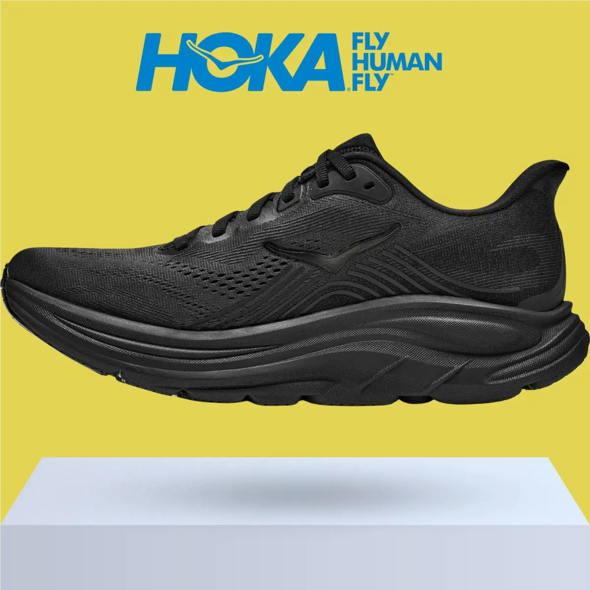 Hoka shoes - Hoka One One Clifton 11 - Black/Cosmic Grey 25