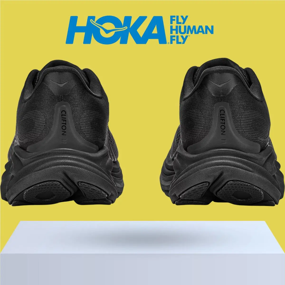 Hoka shoes - Hoka One One Clifton 11 - Black/Cosmic Grey 26