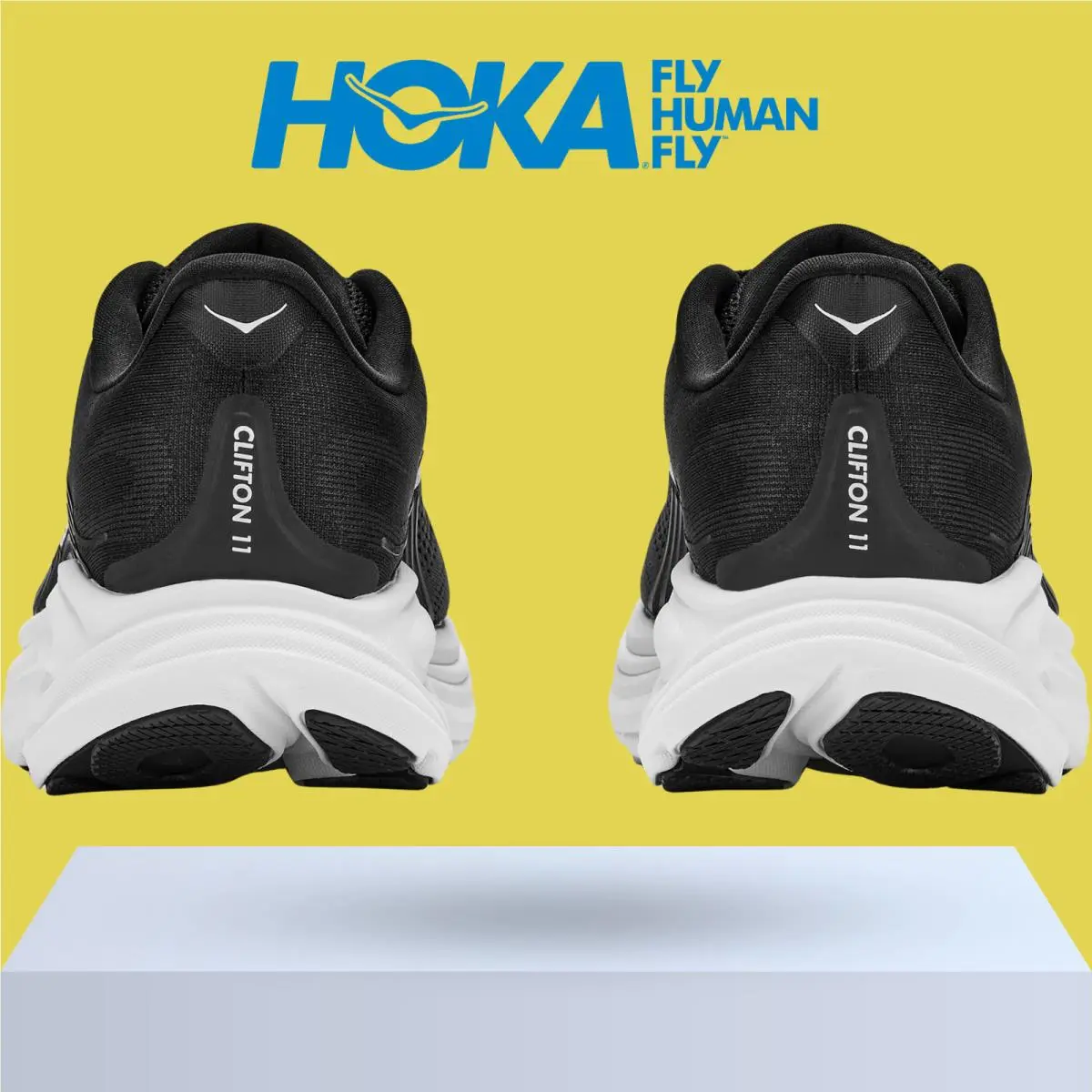 Hoka shoes - Hoka One One Clifton 11 - Black/Cosmic Grey 31