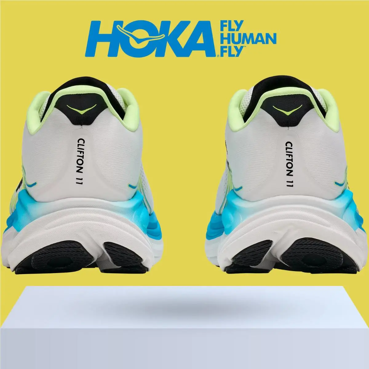 Hoka shoes - Hoka One One Clifton 11 - Black/Cosmic Grey 51