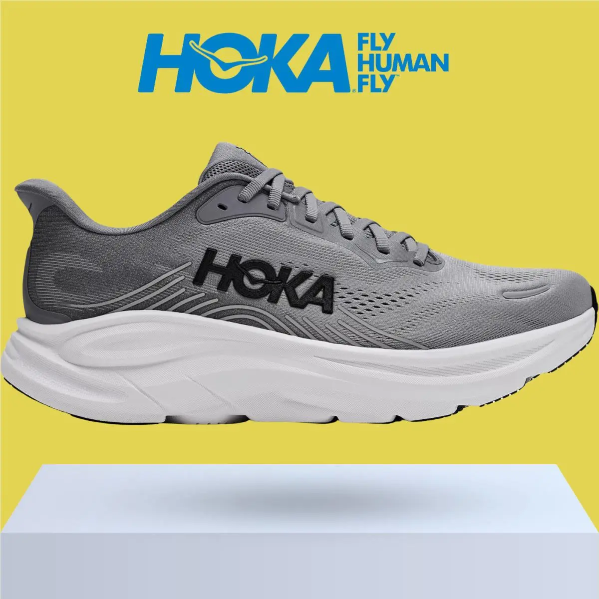 Hoka shoes - Hoka One One Clifton 11 - Black/Cosmic Grey 34