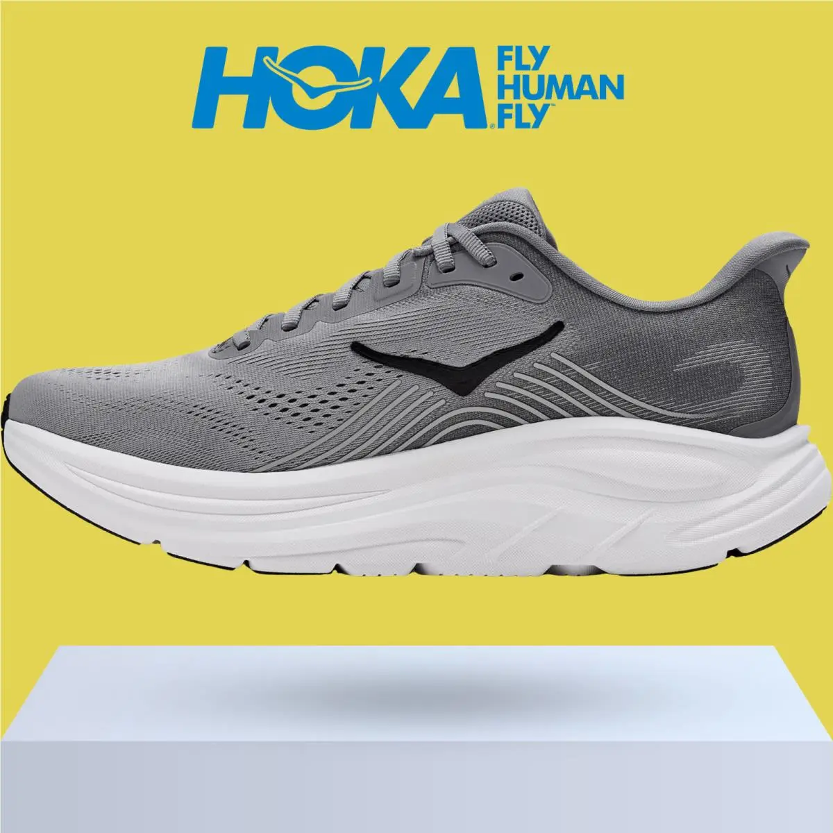 Hoka shoes - Hoka One One Clifton 11 - Black/Cosmic Grey 35