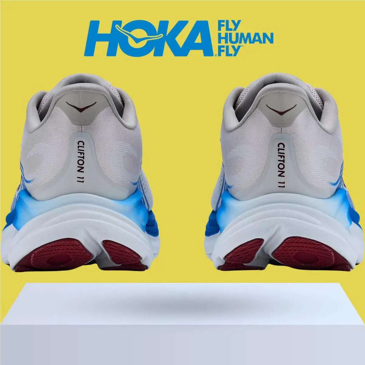 Hoka shoes - Hoka One One Clifton 11 - Black/Cosmic Grey 41