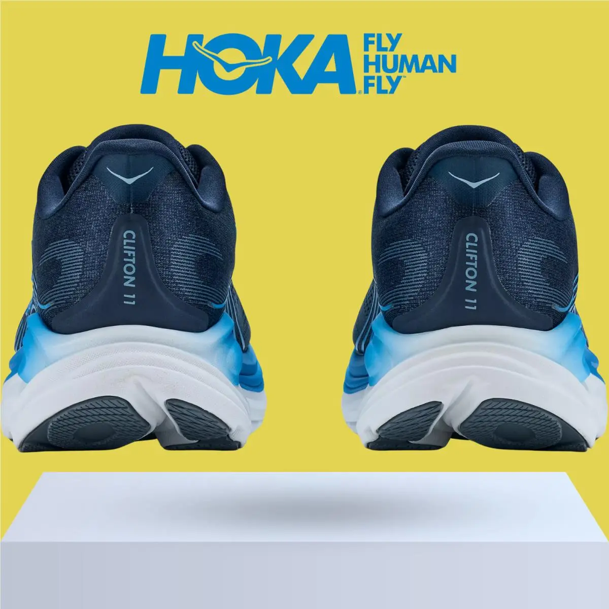 Hoka shoes - Hoka One One Clifton 11 - Black/Cosmic Grey 11